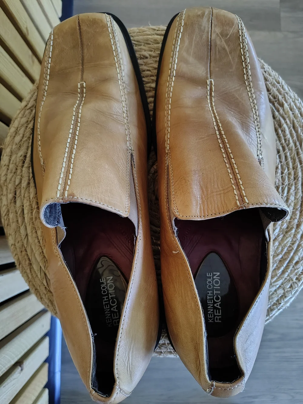 Men's Kenneth Cole Reaction Tan Loafers - Size 12
